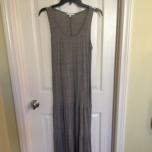 CAbi Super Long Maxi Dress in Gray Size M